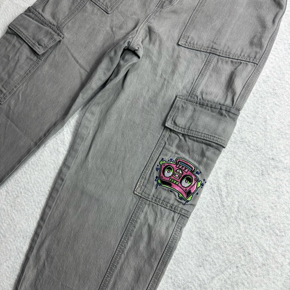 Empyre Tori Porkchop Pocket Grey Cargo Skate Jeans Size 10 - Picture 8 of 11
